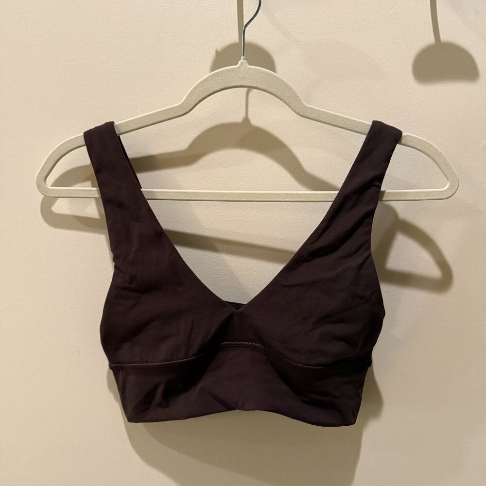 Lululemon Align V-Neck Bra in Brown